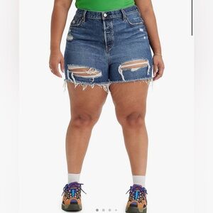 Levi's Women's 501 Original Shorts size 24w NWT Plus Size
